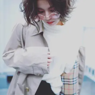 ミディアム カラー パーマ ヘアアレンジ メンズ キッズ ネイル マツエク・マツパ premier modelsのヘアスタイル