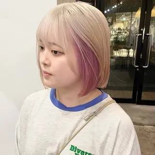 ショート カラー 🌿レイヤーボブ/パ ーマ🌿　木梨健太のヘアスタイル