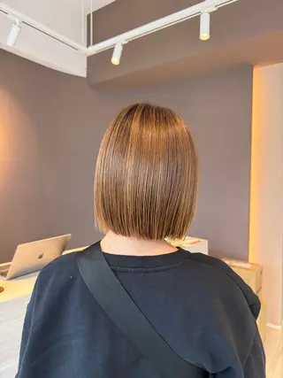 ミディアム パーマ Lien.テラダ 各務原スタイリストのヘアスタイル