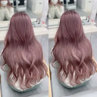 ロング カラー ブリーチ無しダブル カラー🦕まどかのヘアスタイル
