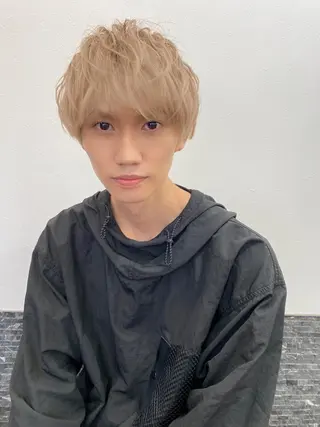 ショート カラー メンズ 大人可愛いレイヤー 大田のヘアスタイル