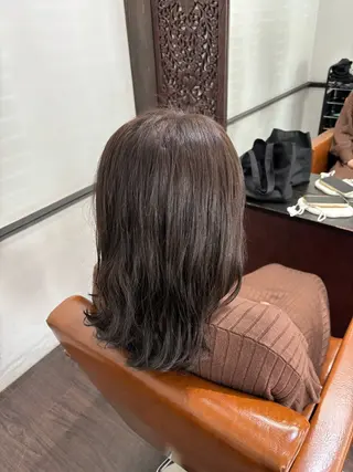 ミディアム カラー 本間友也/透明感 /ハイトーンのヘアスタイル