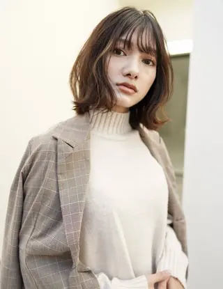 カラー Cocoro 艶カラーのヘアスタイル