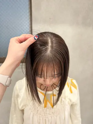 カラー sena⌇ベージュ⌇ ブリーチなしWカラーのヘアスタイル