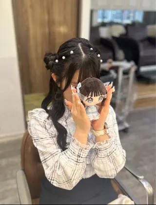 ヘアアレンジ 💖韓国ヘア/ハイト ーン💖mikotoのヘアスタイル