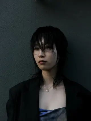 ミディアム 鎌田 唯斗のヘアスタイル
