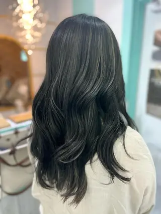 ロング 原 千景のヘアスタイル