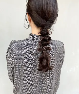 ロング ヘアアレンジ 林 瑠夏のヘアスタイル