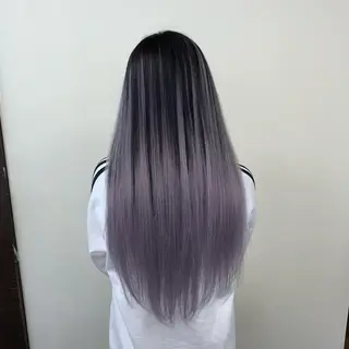 ロング カラー 渋谷🤍ブリーチ エクステ🤍アミルのヘアスタイル