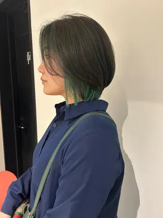 ショート ケアカラー/レイヤー ケンショウのヘアスタイル