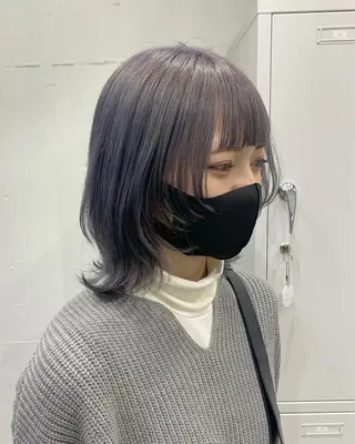ミディアム 憧れの艶ハイトーンへ 🌙サイダサキのヘアスタイル