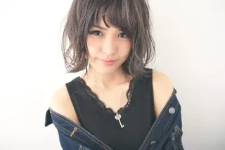 ミディアム カラー 新生活応援★半額/ 25歳以下　“内間”のヘアスタイル