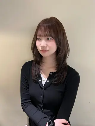 セミロング 透明感ダブルカラー 🎀Sayaka🎀のヘアスタイル