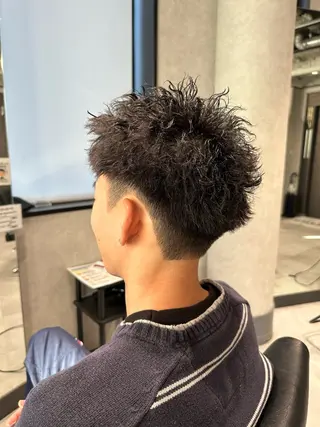 ショート パーマ ヘアアレンジ メンズ メンズヘア静岡 ✂︎Ryuheiのヘアスタイル