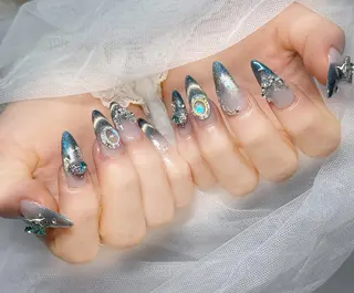 ロング カラー yuna ユナのネイルデザイン