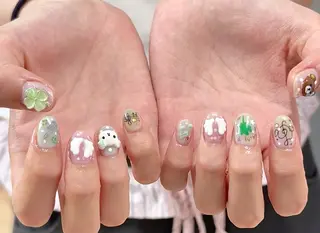 ネイル By moonネイル 🌷ワンホン/韓国風のネイルデザイン