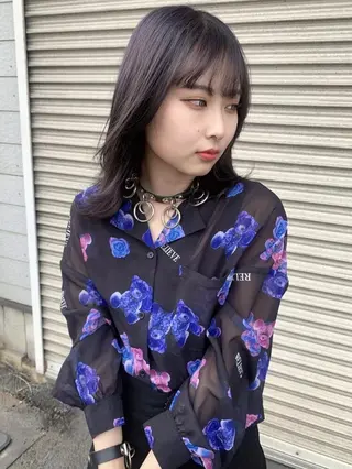 セミロング カラー 🫧ウルフカット/ 畑中結衣🫧のヘアスタイル