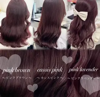 カラー girlな暖色ヘア 🪽🫧ハルナ🎀のヘアスタイル