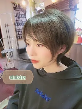 ショート 足利市・原宿・表参道 シニストラのヘアスタイル