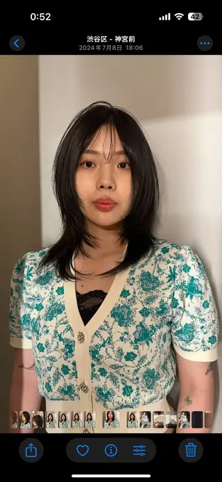 ミディアム ショートカット/パー マ🫧kotoneのヘアスタイル