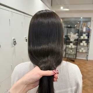 ロング カラー ヘアアレンジ キヨミ 韓国レイヤーカットのヘアスタイル