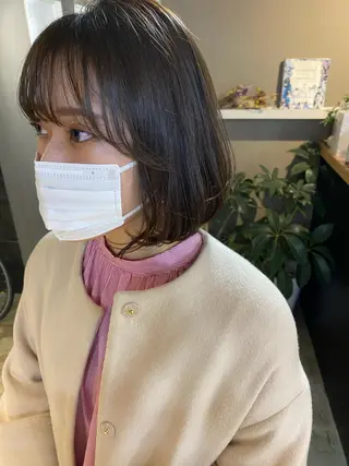 ショート カラー メンズ キッズ ネイル マツエク・マツパ 透明感カラー🤎 ゆりのヘアスタイル