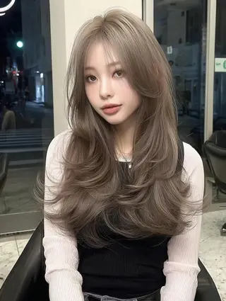 ロング 七田 英亮のヘアスタイル