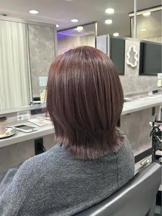ミディアム 楠奥 結衣のヘアスタイル