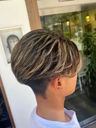 ミディアム パーマ メンズ 湘南のパーマ職人 🔥清水琉葵🔥のヘアスタイル