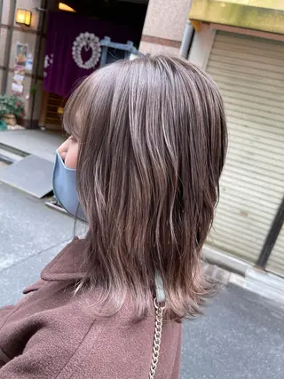 ミディアム カラー Reb_keiji 👑小倉圭司のヘアスタイル