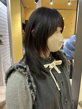 セミロング hub hair レイヤー/透明感のヘアスタイル