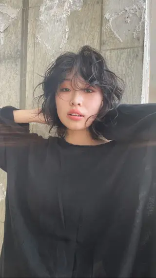 ショート パーマ 垢抜けボブ/SAHO /OAK溝の口のヘアスタイル