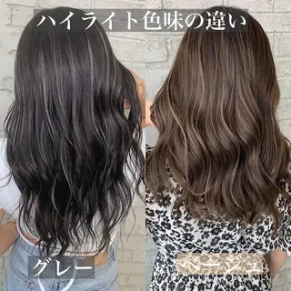 セミロング 🇺🇸ハイライト特 化美容師🇺🇸漆沢のヘアスタイル