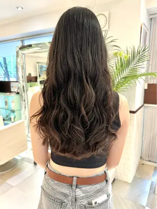 ロング パーマ デジタルパーマ 🌀ボブ　萩原　龍のヘアスタイル