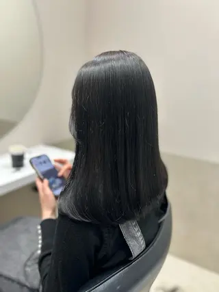セミロング カラー ヘアアレンジ mai🍑暖色カラー /レイヤー💖のヘアスタイル