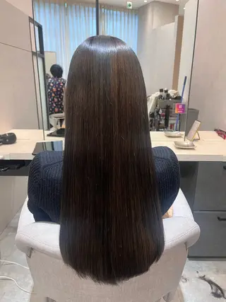 ロング 浜田 敦史のヘアスタイル