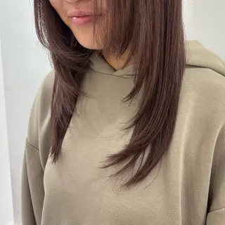 ロング ✨️髪質改善✨️ツヤ カラー✨️竹脇美奈のヘアスタイル