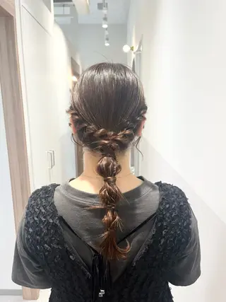 ヘアアレンジ 大宮レイヤーカット× 透明感カラー　rioのヘアスタイル