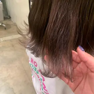 ミディアム カラー 【完全個室】髪質改善 暖色カラー/山崎唯奈のヘアスタイル