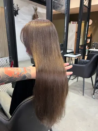 ロング カラー 藤本 翔己のヘアスタイル