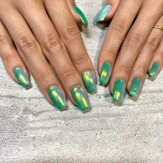 ショート カラー パーマ ヘアアレンジ メンズ キッズ ネイル マツエク・マツパ アイブロウ 今福鶴見ネイル 8(エイト)のネイルデザイン