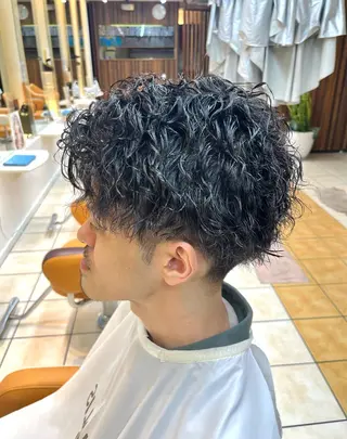 ショート パーマ メンズ メンズ特化/パーマ/ 髪質改善　高野奨馬のヘアスタイル
