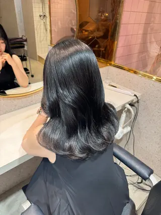 セミロング 🎀しゅな/韓国 レイヤー/透明感♡のヘアスタイル