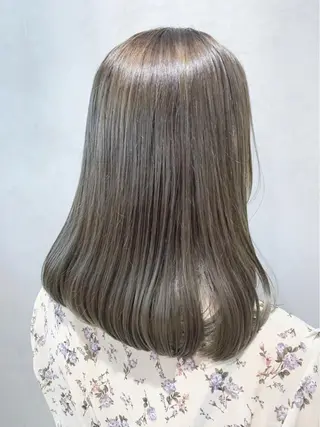 ミディアム カラー ヘアアレンジ ミニボブ/ブリーチ 🌈MISATOのヘアスタイル