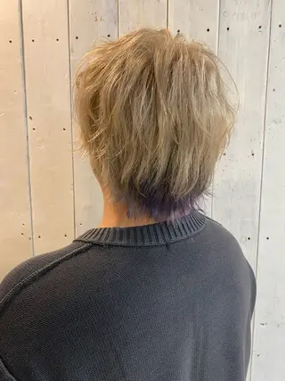 カラー メンズ ストレート🌹カラー お任せを🌈bucoのヘアスタイル