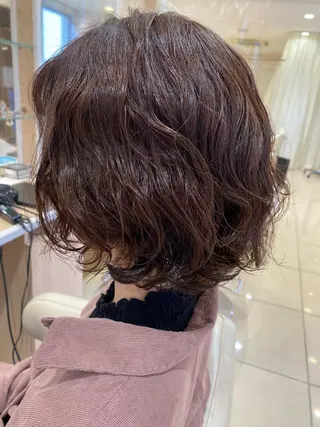 ショート パーマ 🩵波巻き／ツイスパ HARU💎のヘアスタイル