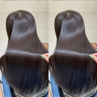 ロング カラー 髪質改善🩵縮毛矯正 代々木/木下のヘアスタイル