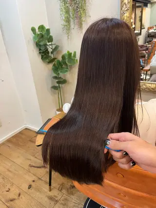 ロング ⚪️髪質改善 縮毛 店長 コウ⚪️のヘアスタイル