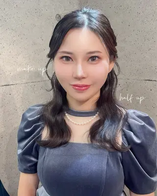 セミロング ヘアアレンジ ヘアメイク/髪質改善 🎀Moeri🎀のヘアスタイル