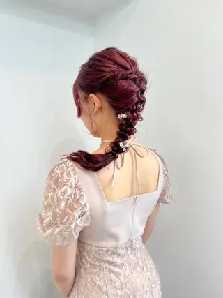 ロング ヘアアレンジ 縮毛矯正特化⌇﻿髪質 改善⌇﻿じゅあんのヘアスタイル